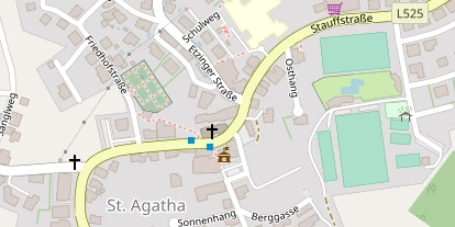 Hochzeitslocation auf Satellitenbild