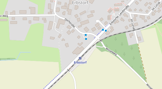 Hochzeitslocation auf Satellitenbild