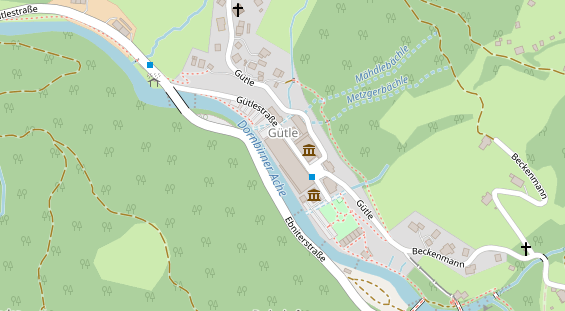 Hochzeitslocation auf Satellitenbild