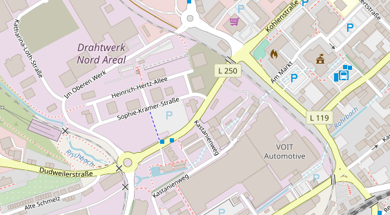 Hochzeitslocation auf Satellitenbild