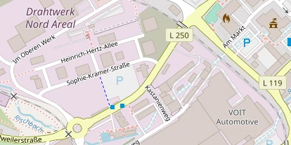 Hochzeitslocation auf Satellitenbild