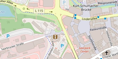 Hochzeitslocation auf Satellitenbild