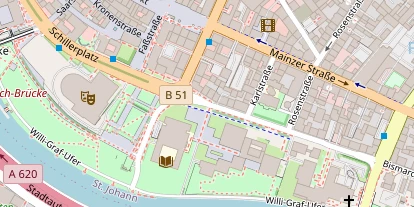 Hochzeitslocation auf Satellitenbild