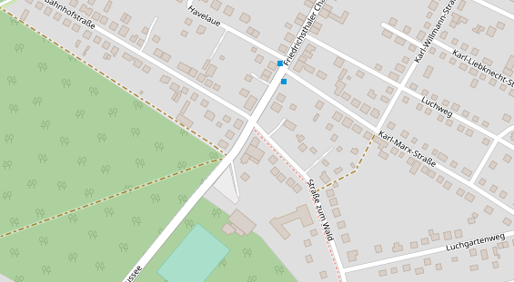 Hochzeitslocation auf Satellitenbild