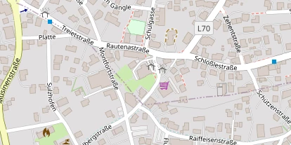 Hochzeitslocation auf Satellitenbild