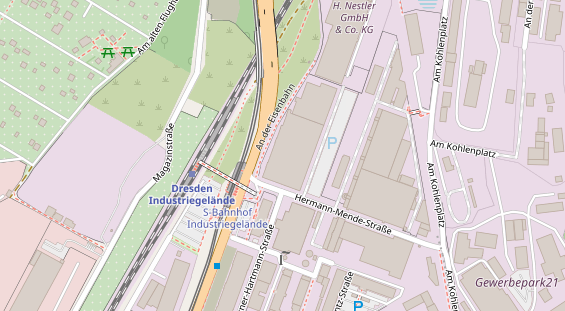 Hochzeitslocation auf Satellitenbild