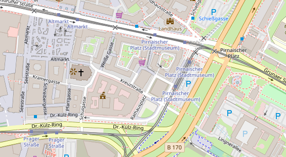 Hochzeitslocation auf Satellitenbild