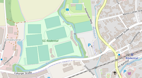 Hochzeitslocation auf Satellitenbild