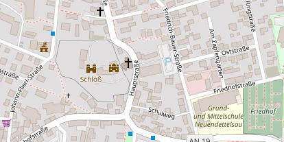 Hochzeitslocation auf Satellitenbild