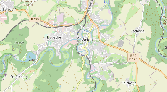 Lieu de mariage sur la carte