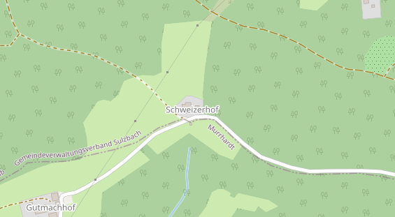 Hochzeitslocation auf Satellitenbild