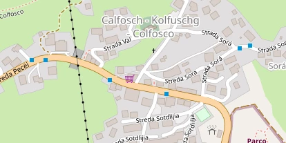 Hochzeitslocation auf Satellitenbild