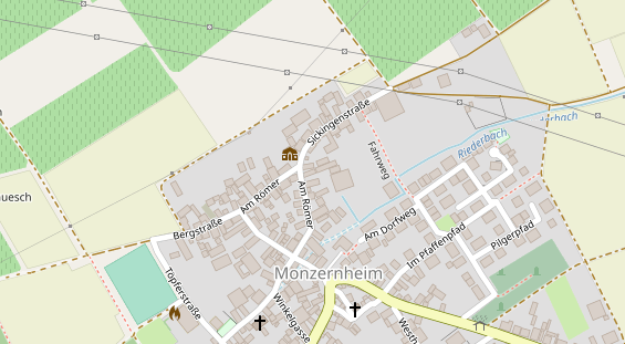 Hochzeitslocation auf Satellitenbild