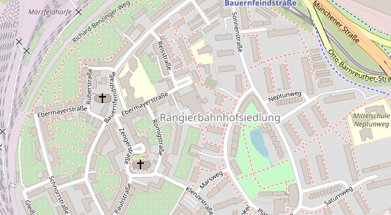 Hochzeitslocation auf Satellitenbild
