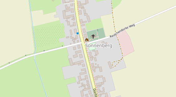 Hochzeitslocation auf Satellitenbild