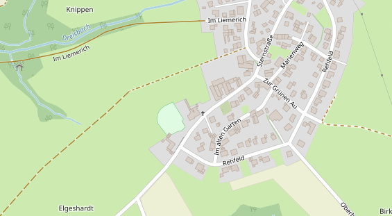 Hochzeitslocation auf Satellitenbild