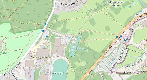 Hochzeitslocation auf Satellitenbild