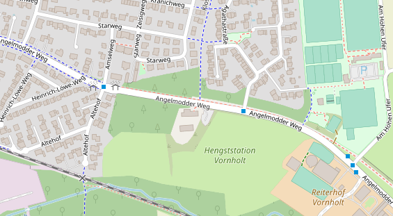 Hochzeitslocation auf Satellitenbild