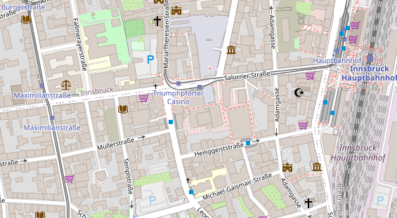 Hochzeitslocation auf Satellitenbild