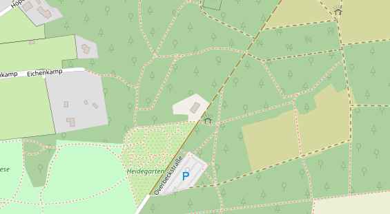 Hochzeitslocation auf Satellitenbild