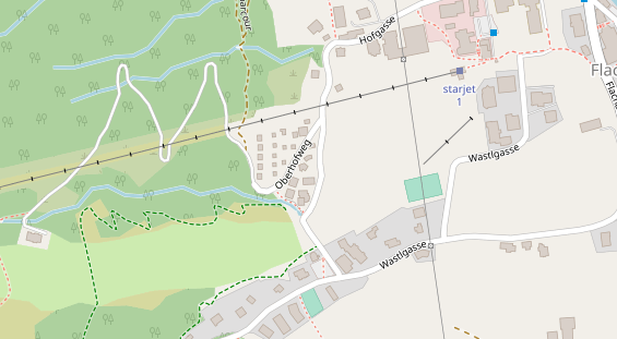 Hochzeitslocation auf Satellitenbild