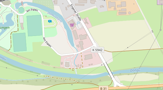 Hochzeitslocation auf Satellitenbild