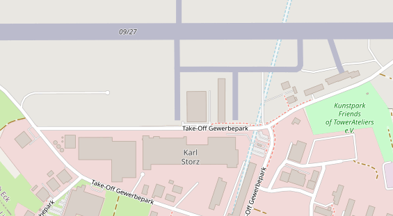 Hochzeitslocation auf Satellitenbild