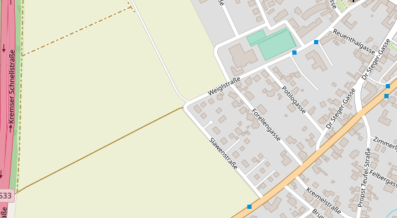 Hochzeitslocation auf Satellitenbild