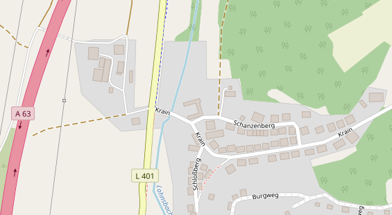 Hochzeitslocation auf Satellitenbild