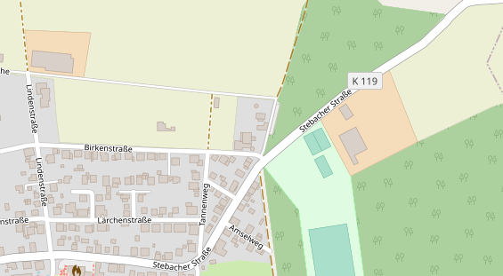 Hochzeitslocation auf Satellitenbild