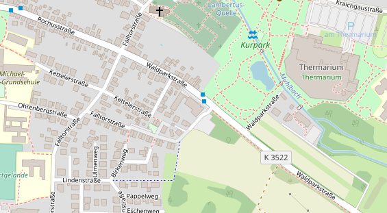 Hochzeitslocation auf Satellitenbild