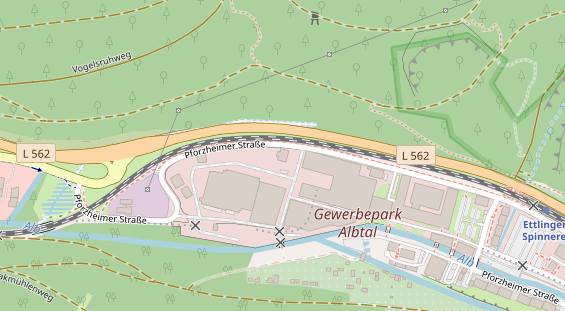 Hochzeitslocation auf Satellitenbild