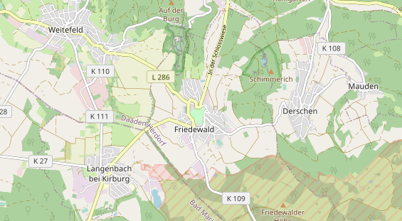 Hochzeitslocation auf Karte