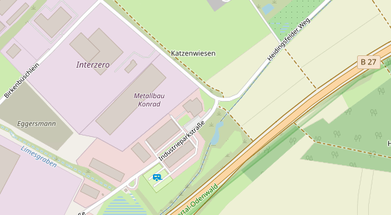 Hochzeitslocation auf Satellitenbild
