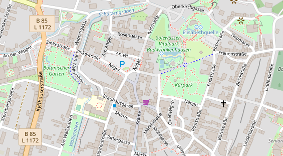 Hochzeitslocation auf Satellitenbild