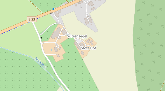Hochzeitslocation auf Satellitenbild