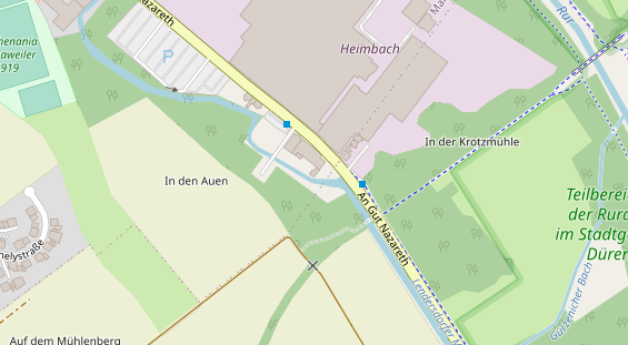 Hochzeitslocation auf Satellitenbild