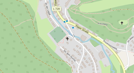 Hochzeitslocation auf Satellitenbild