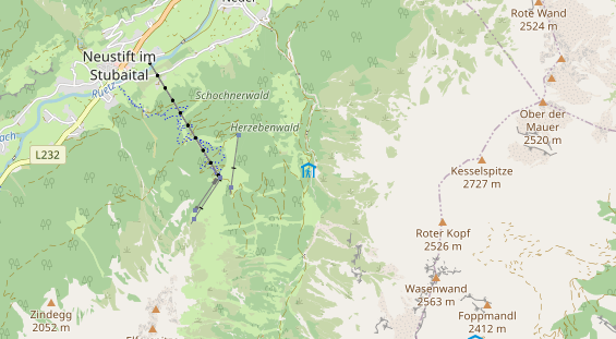 Hochzeitslocation auf Karte