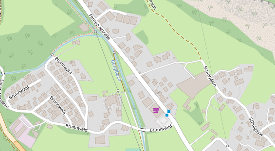 Hochzeitslocation auf Satellitenbild