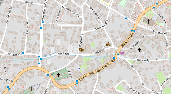 Hochzeitslocation auf Satellitenbild