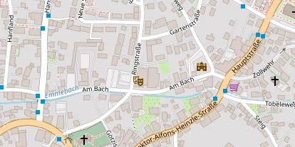 Hochzeitslocation auf Satellitenbild