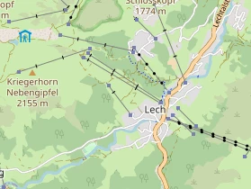 Lieu de mariage sur la carte
