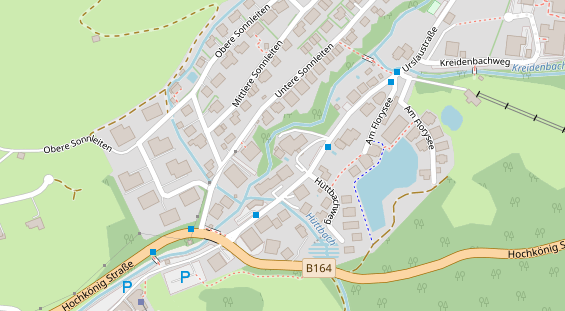 Hochzeitslocation auf Satellitenbild