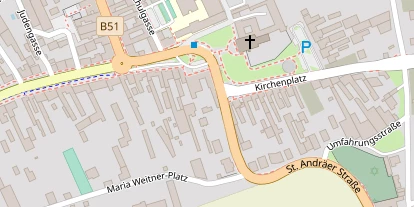Hochzeitslocation auf Satellitenbild