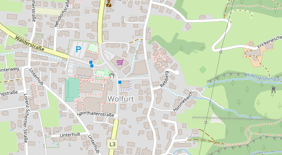 Hochzeitslocation auf Satellitenbild