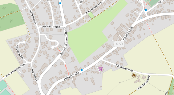 Hochzeitslocation auf Satellitenbild