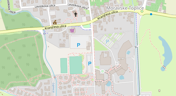 Hochzeitslocation auf Satellitenbild