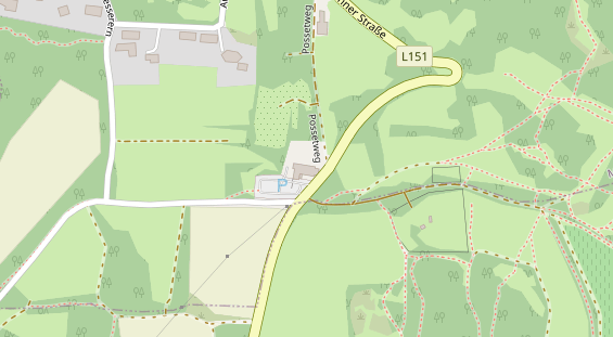 Hochzeitslocation auf Satellitenbild