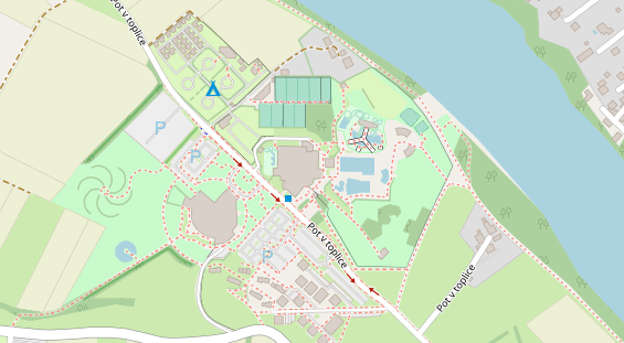 Hochzeitslocation auf Satellitenbild